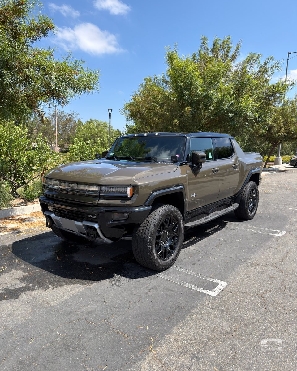 GMC Hummer EV pickup after detailing